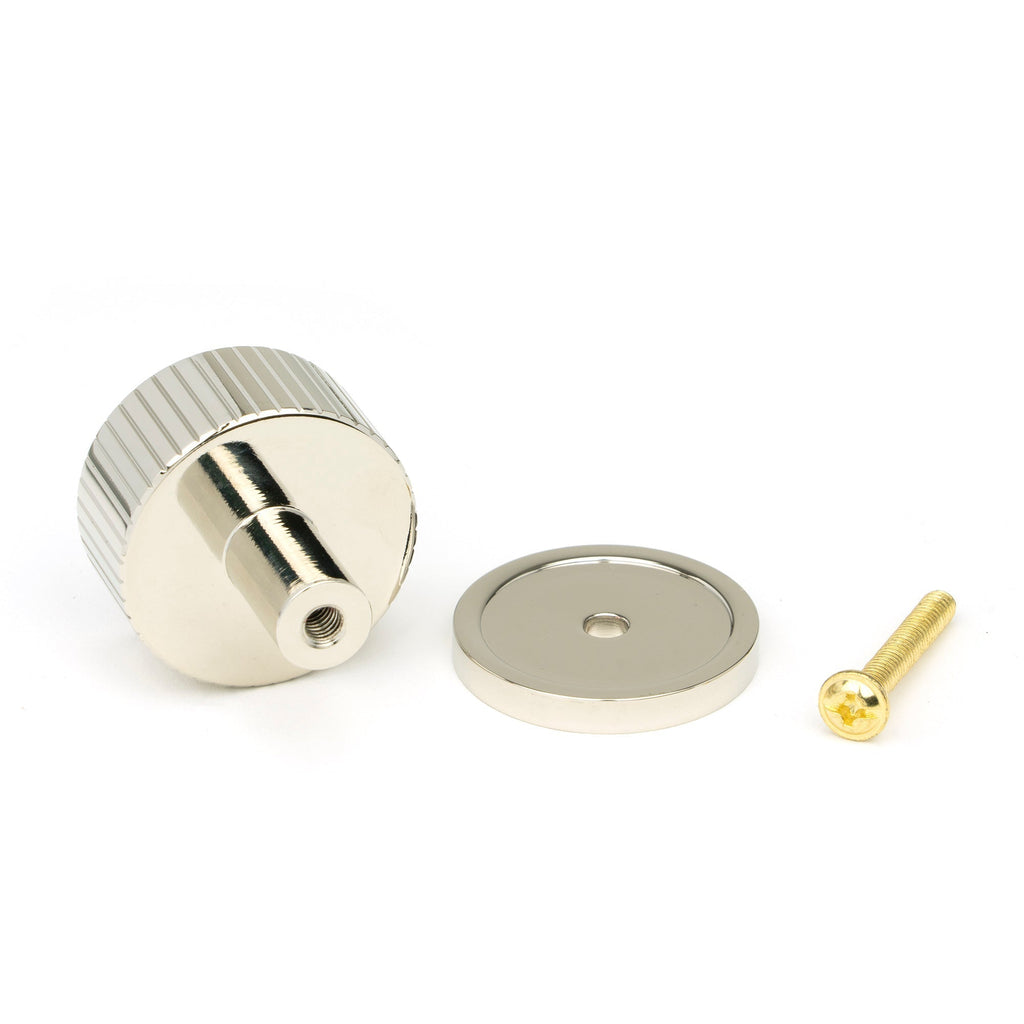 Polished Nickel Judd Cabinet Knob - 32mm (Plain) | From The Anvil-Cabinet Knobs-Yester Home