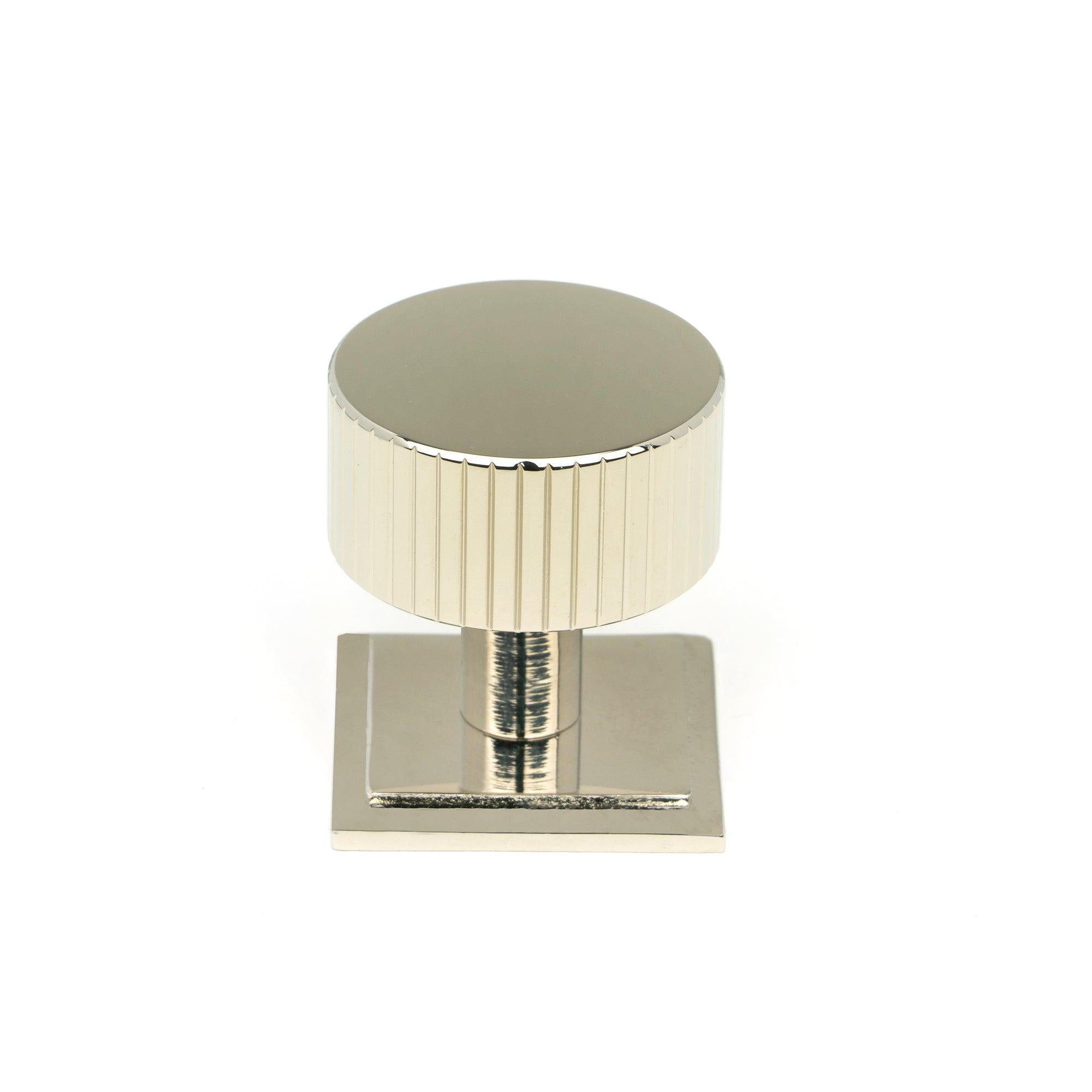 Polished Nickel Judd Cabinet Knob - 32mm (Square) | From The Anvil - Cabinet Knobs - From The Anvil - Yester Home