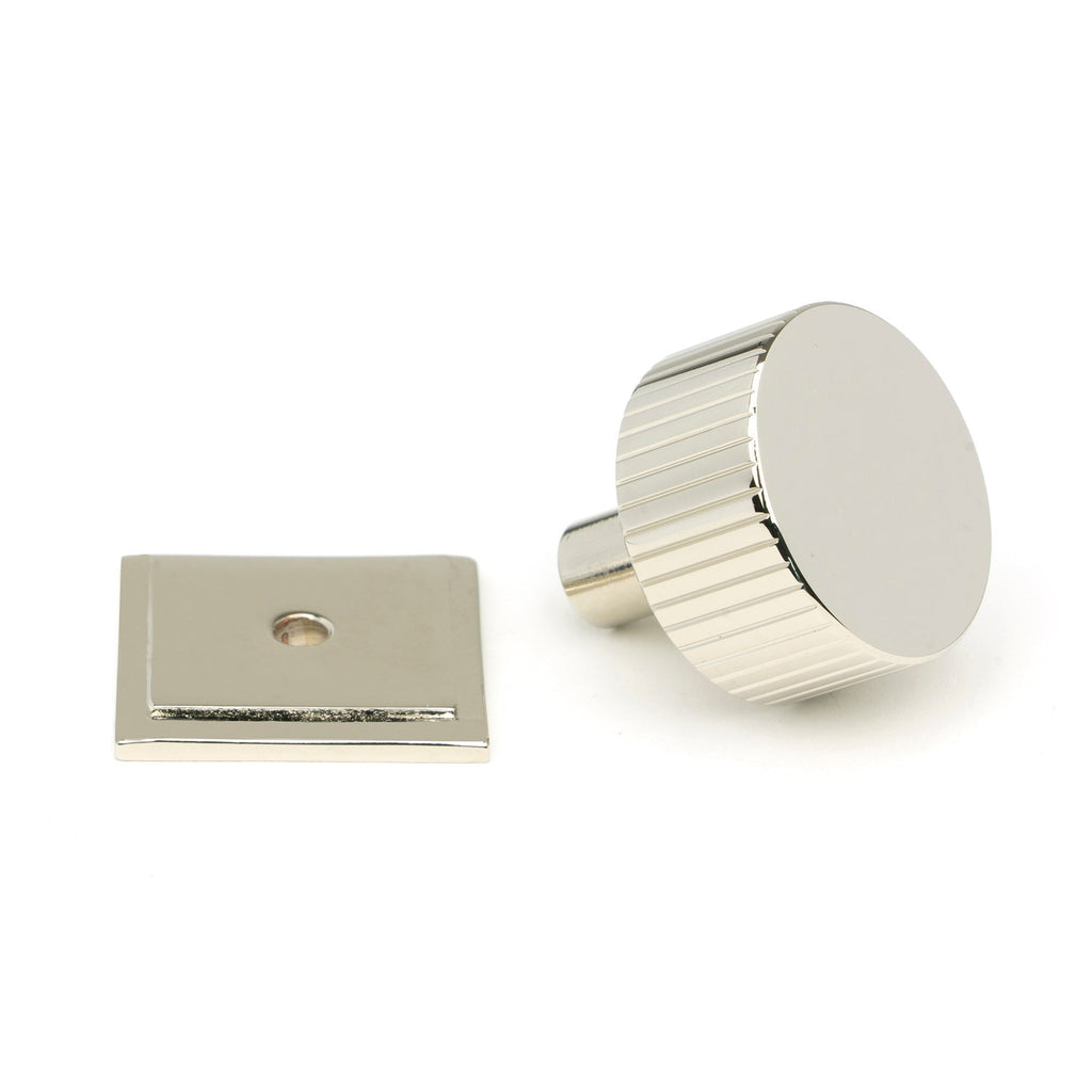 Polished Nickel Judd Cabinet Knob - 32mm (Square) | From The Anvil-Cabinet Knobs-Yester Home
