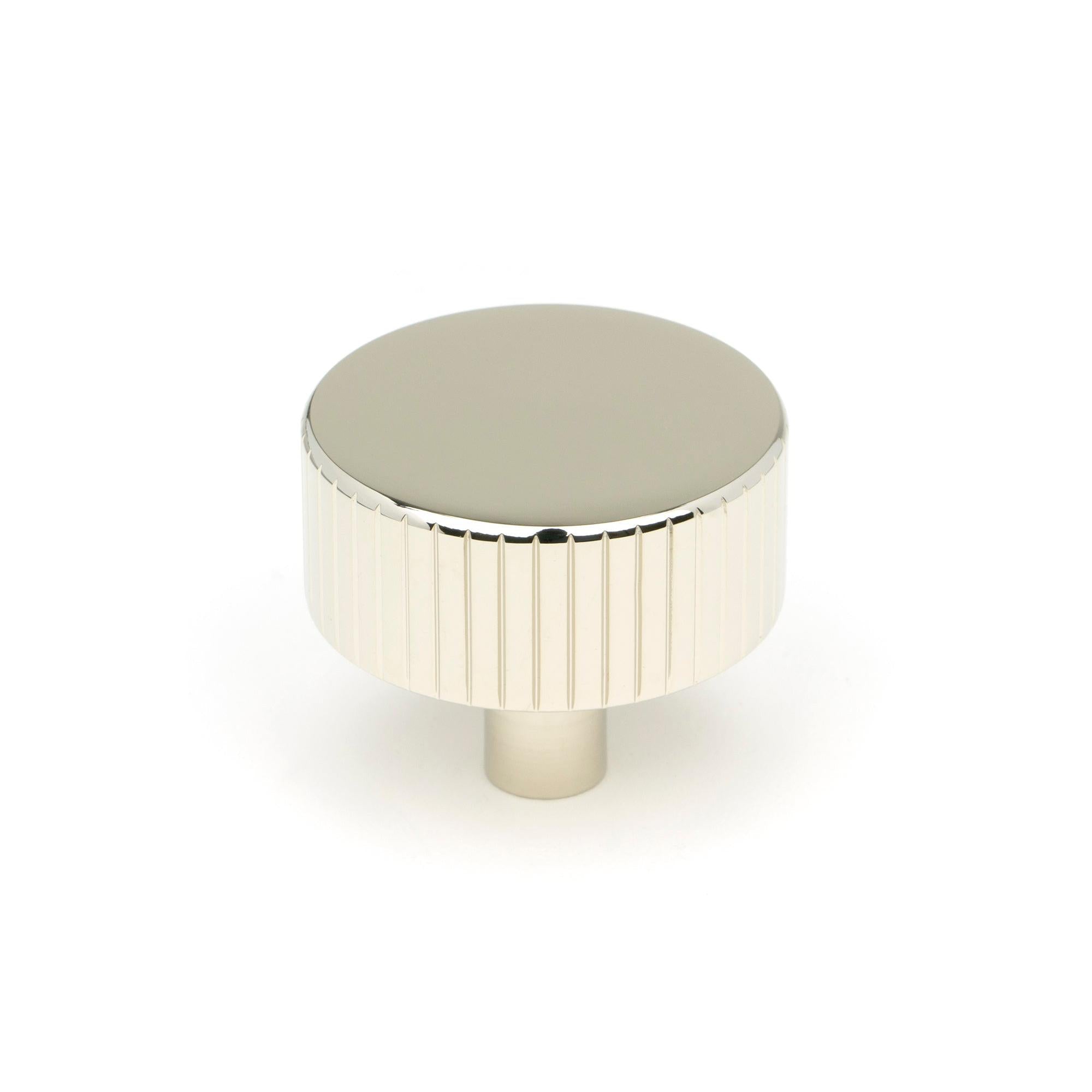 Polished Nickel Judd Cabinet Knob - 38mm (No rose) | From The Anvil - Cabinet Knobs - From The Anvil - Yester Home