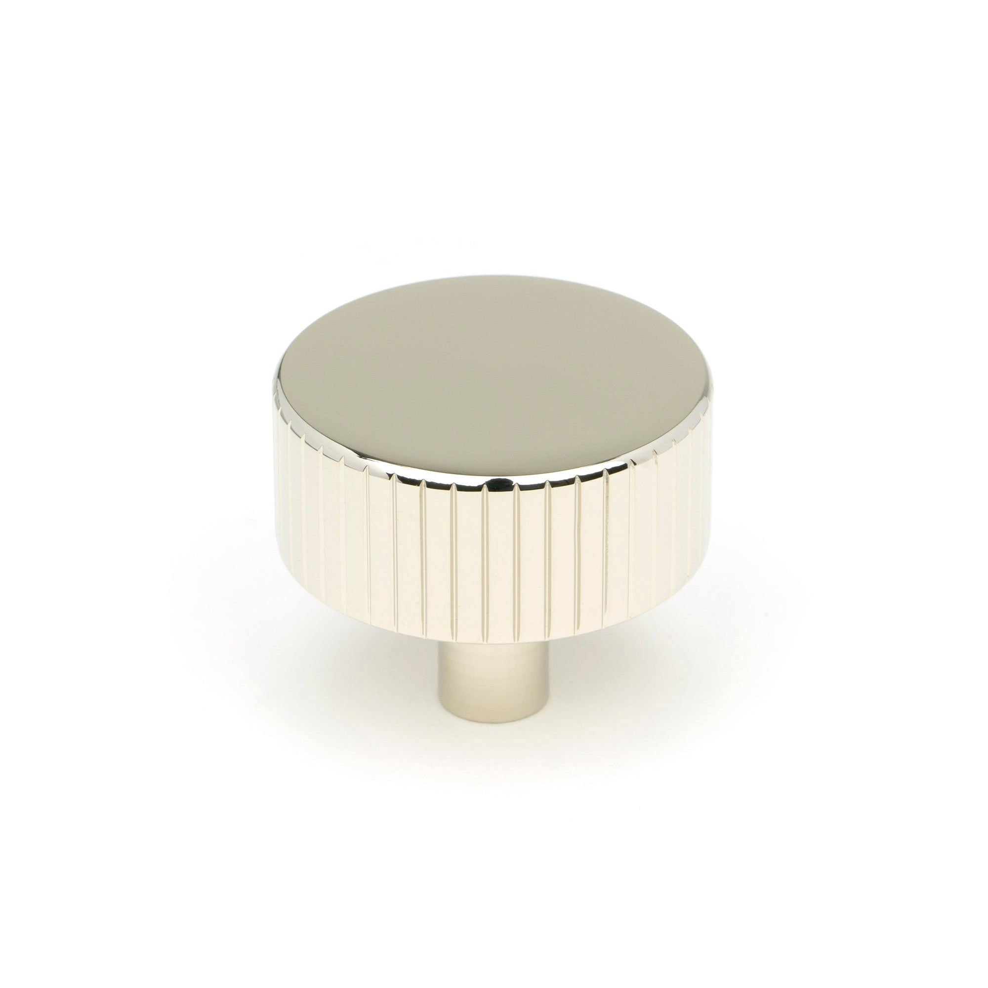 Polished Nickel Judd Cabinet Knob - 38mm (No rose) | From The Anvil-Cabinet Knobs-Yester Home