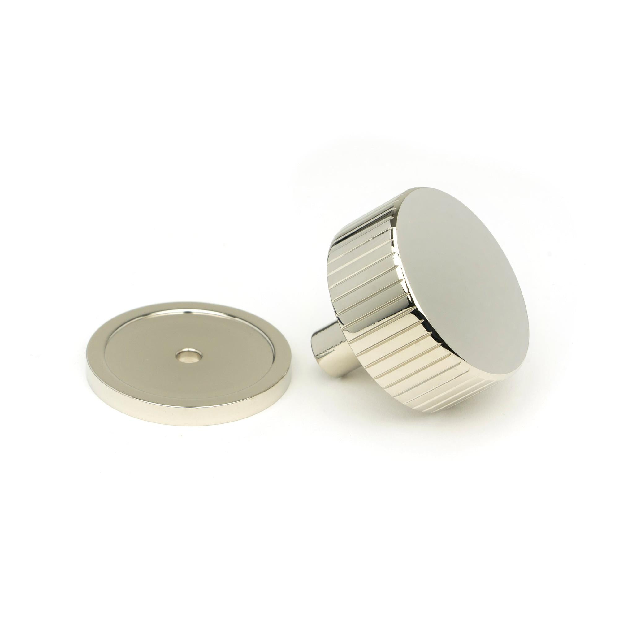 Polished Nickel Judd Cabinet Knob - 38mm (Plain) | From The Anvil - Cabinet Knobs - From The Anvil - Yester Home