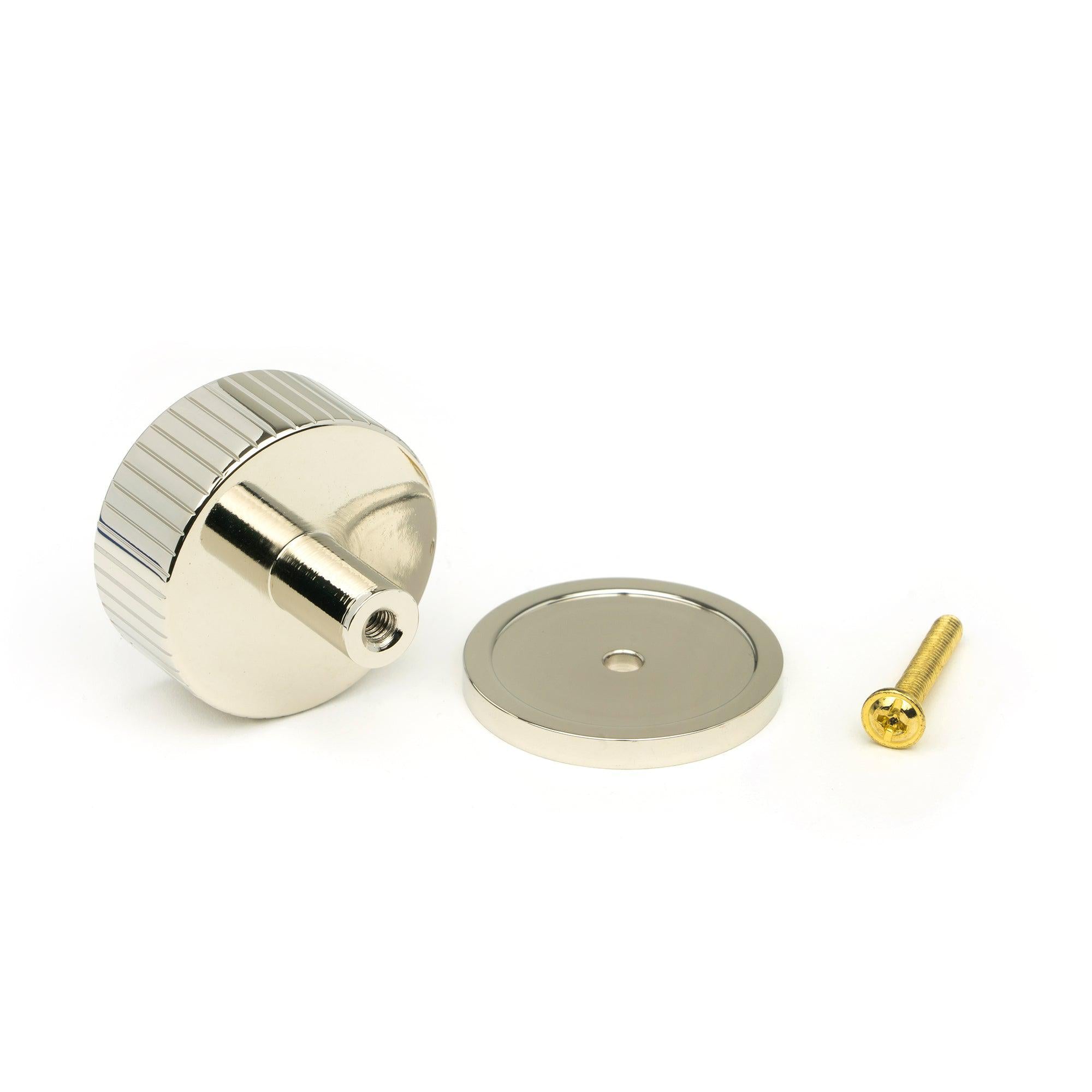 Polished Nickel Judd Cabinet Knob - 38mm (Plain) | From The Anvil - Cabinet Knobs - From The Anvil - Yester Home
