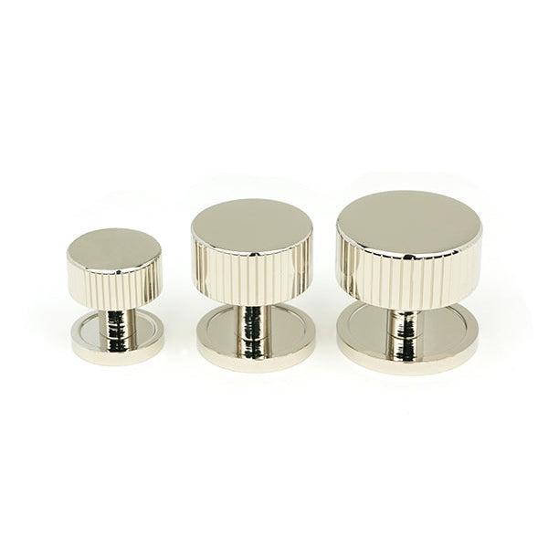 Polished Nickel Judd Cabinet Knob - 38mm (Plain) | From The Anvil-Cabinet Knobs-Yester Home