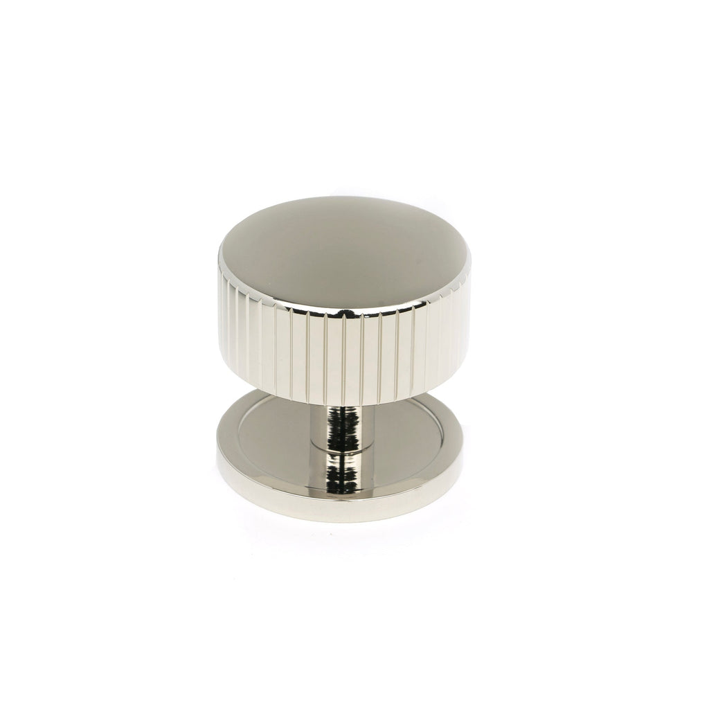 Polished Nickel Judd Cabinet Knob - 38mm (Plain) | From The Anvil-Cabinet Knobs-Yester Home
