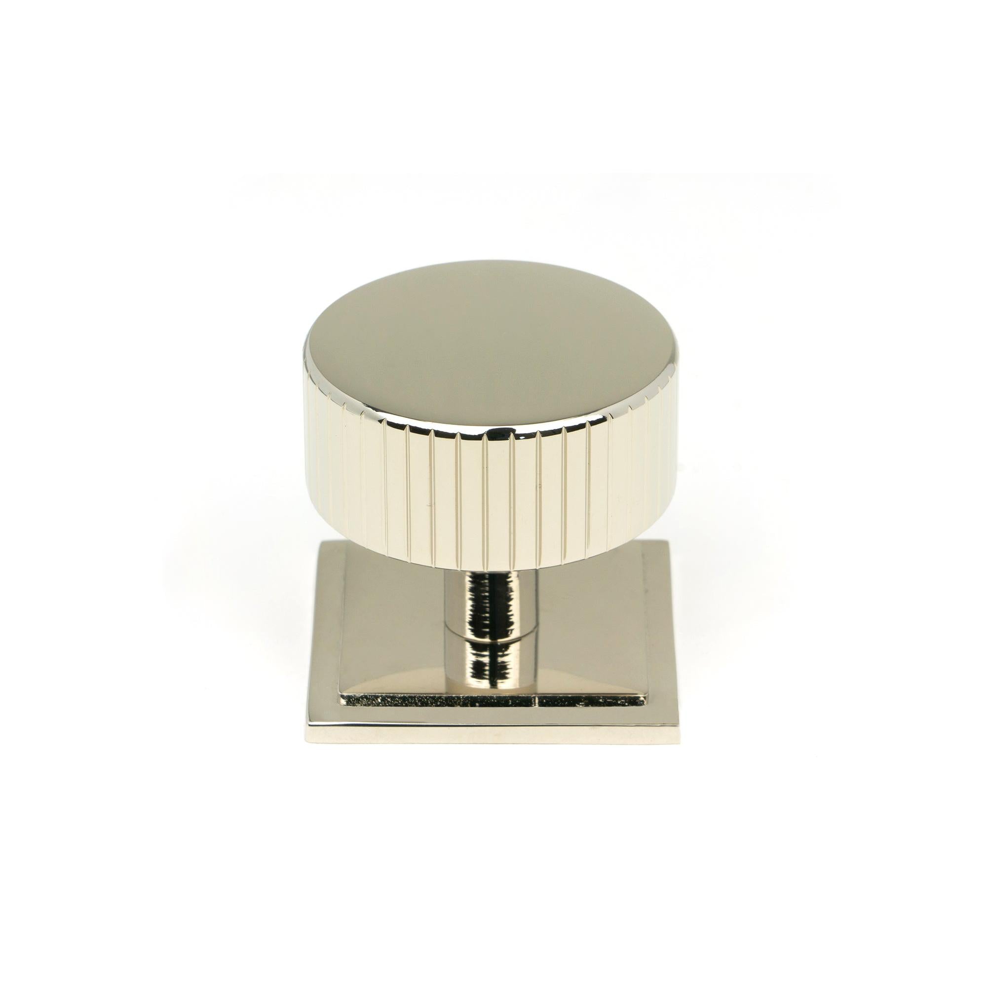 Polished Nickel Judd Cabinet Knob - 38mm (Square) | From The Anvil - Cabinet Knobs - From The Anvil - Yester Home