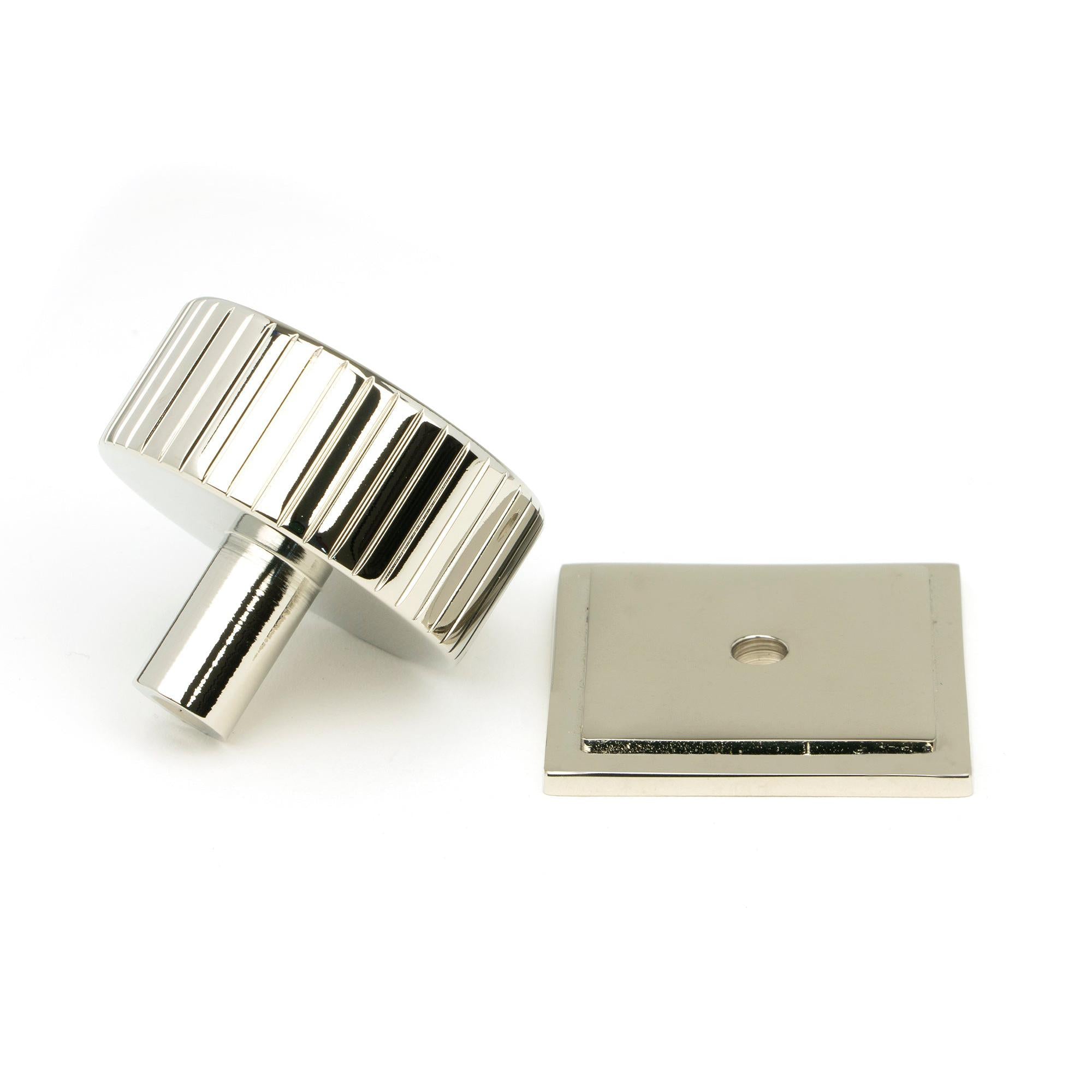 Polished Nickel Judd Cabinet Knob - 38mm (Square) | From The Anvil - Cabinet Knobs - From The Anvil - Yester Home