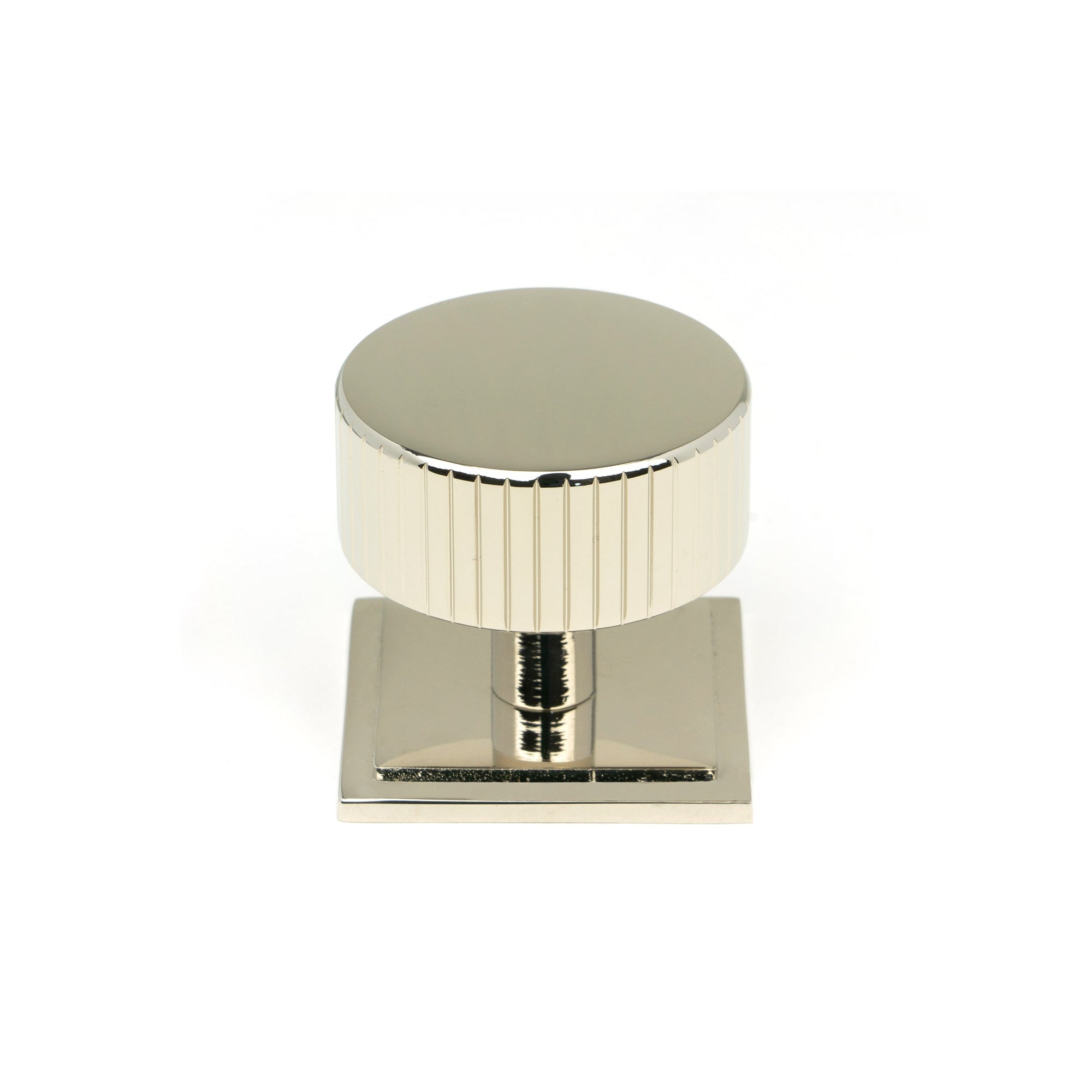 Polished Nickel Judd Cabinet Knob - 38mm (Square) | From The Anvil-Cabinet Knobs-Yester Home