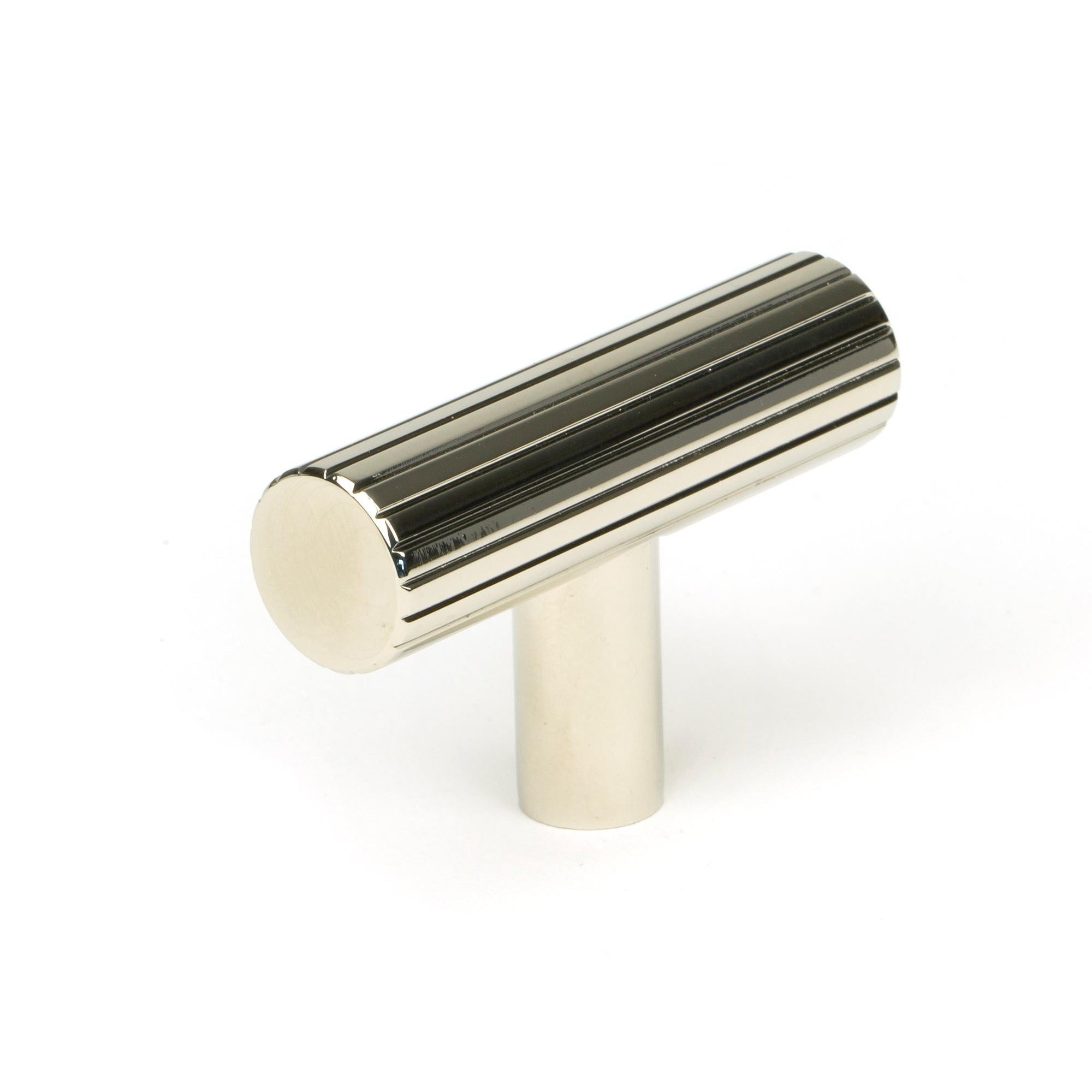 Polished Nickel Judd T-Bar | From The Anvil - Cabinet Knobs - From The Anvil - Yester Home