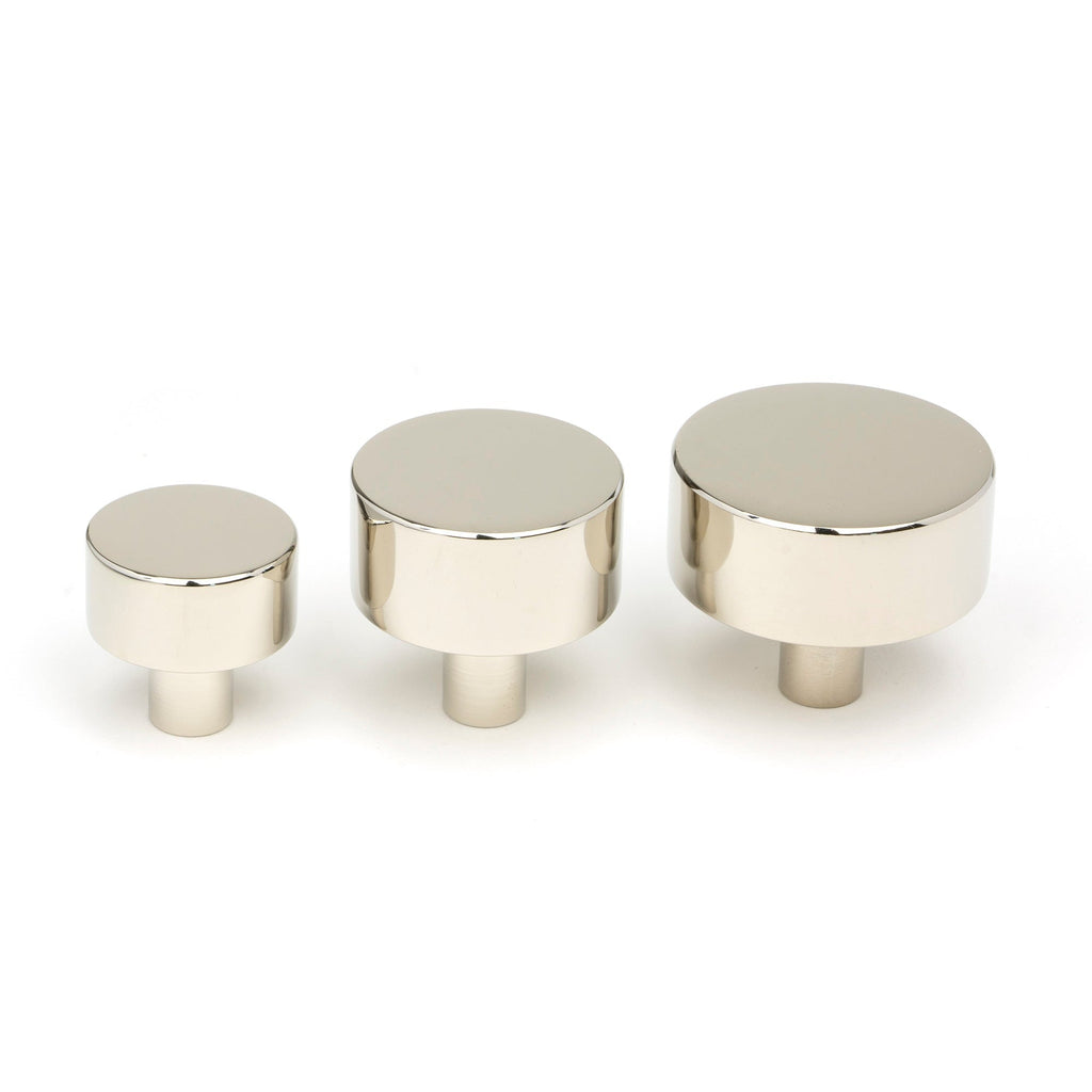 Polished Nickel Kelso Cabinet Knob - 25mm (No Rose) | From The Anvil-Cabinet Knobs-Yester Home