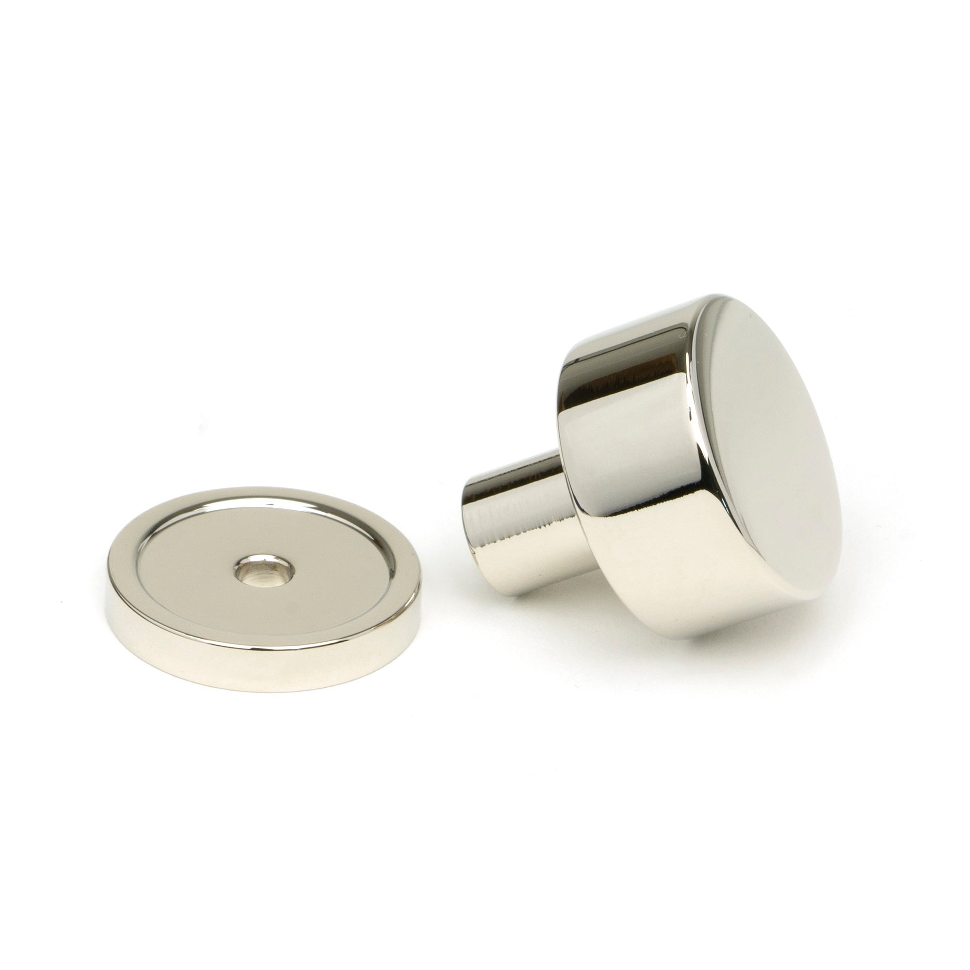 Polished Nickel Kelso Cabinet Knob - 25mm (Plain) | From The Anvil-Cabinet Knobs-Yester Home