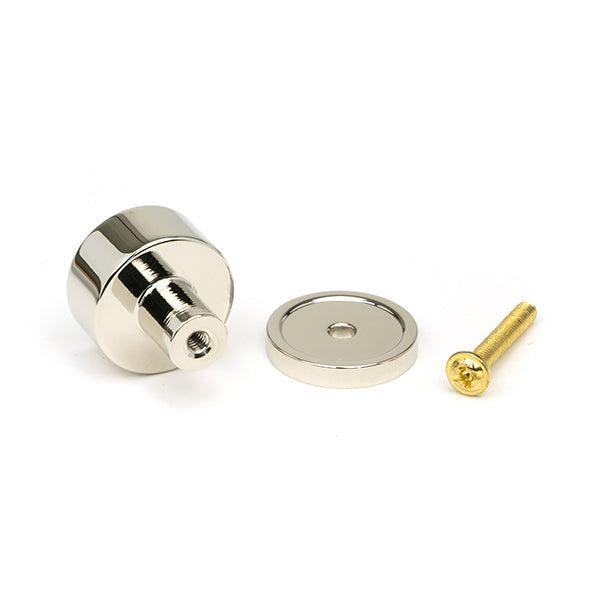 Polished Nickel Kelso Cabinet Knob - 25mm (Plain) | From The Anvil-Cabinet Knobs-Yester Home