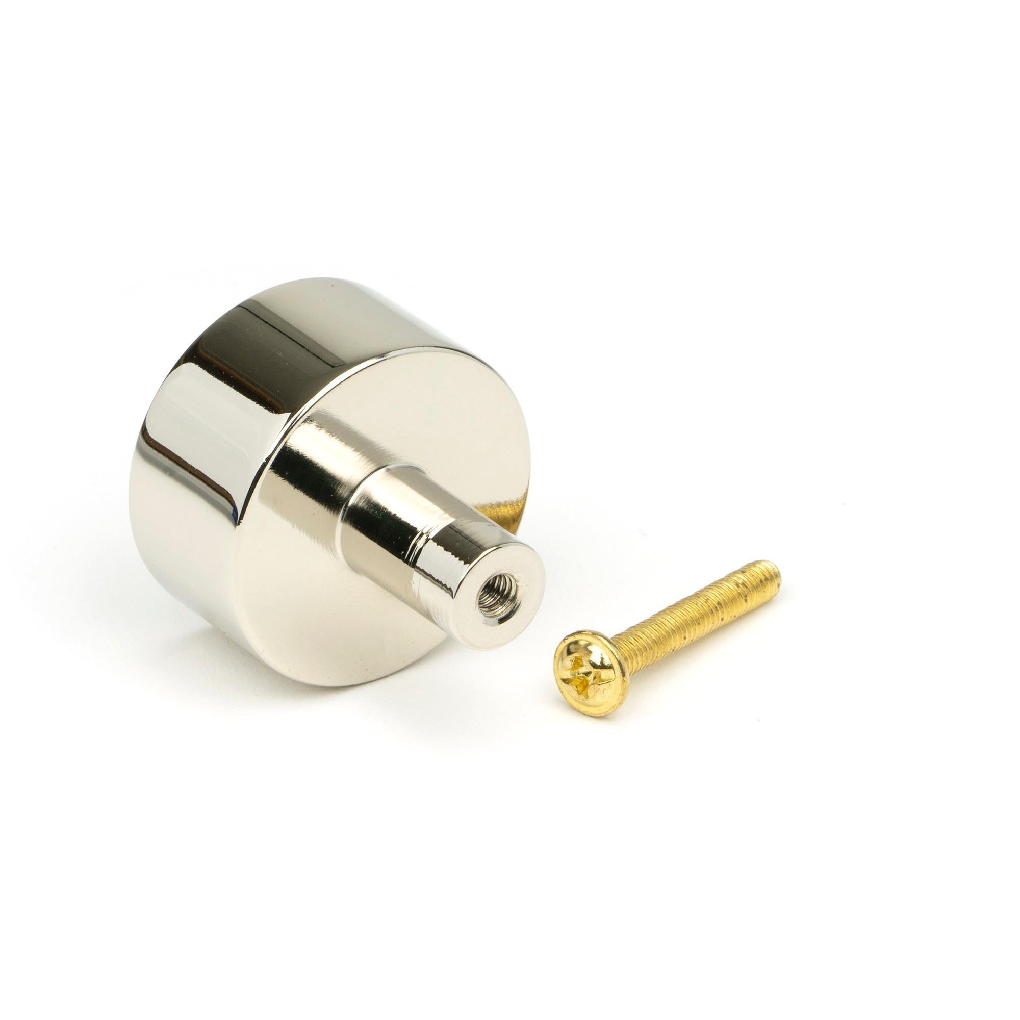 Polished Nickel Kelso Cabinet Knob - 32mm (No Rose) | From The Anvil - Cabinet Knobs - From The Anvil - Yester Home