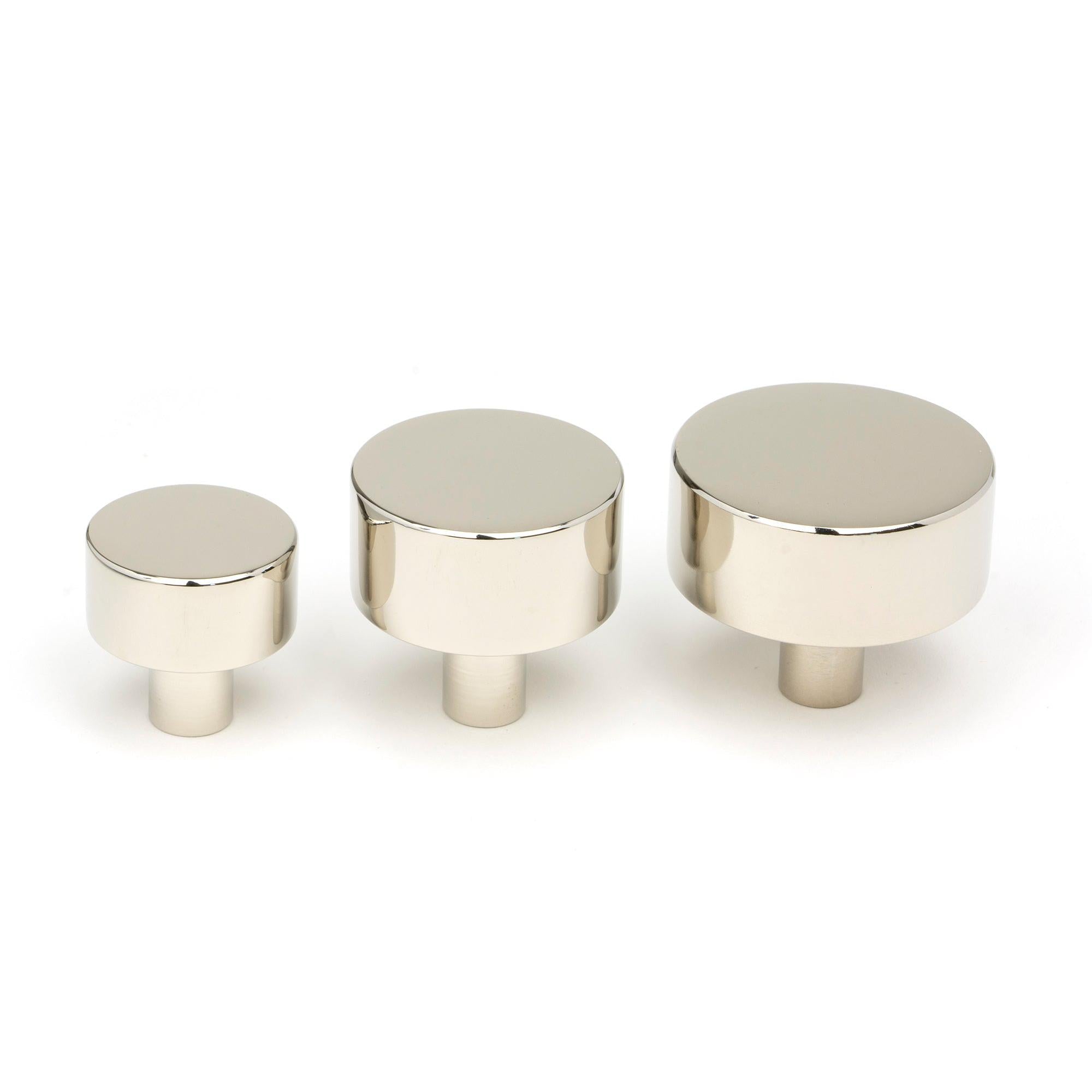Polished Nickel Kelso Cabinet Knob - 32mm (No Rose) | From The Anvil - Cabinet Knobs - From The Anvil - Yester Home