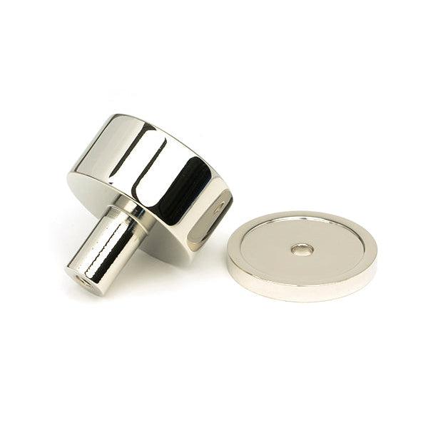 Polished Nickel Kelso Cabinet Knob - 32mm (Plain) | From The Anvil-Cabinet Knobs-Yester Home