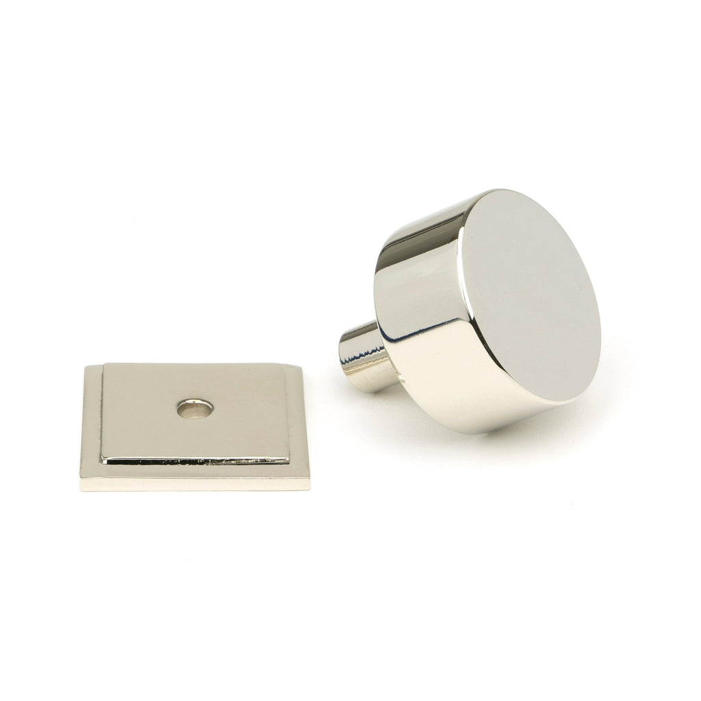 Polished Nickel Kelso Cabinet Knob - 32mm (Square) | From The Anvil-Cabinet Knobs-Yester Home