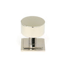 Polished Nickel Kelso Cabinet Knob - 32mm (Square) | From The Anvil-Cabinet Knobs-Yester Home
