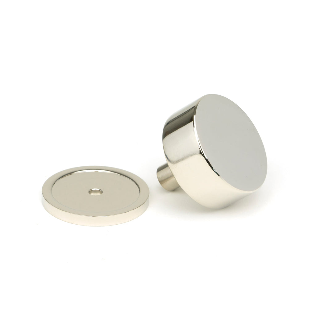 Polished Nickel Kelso Cabinet Knob - 38mm (Plain) | From The Anvil-Cabinet Knobs-Yester Home
