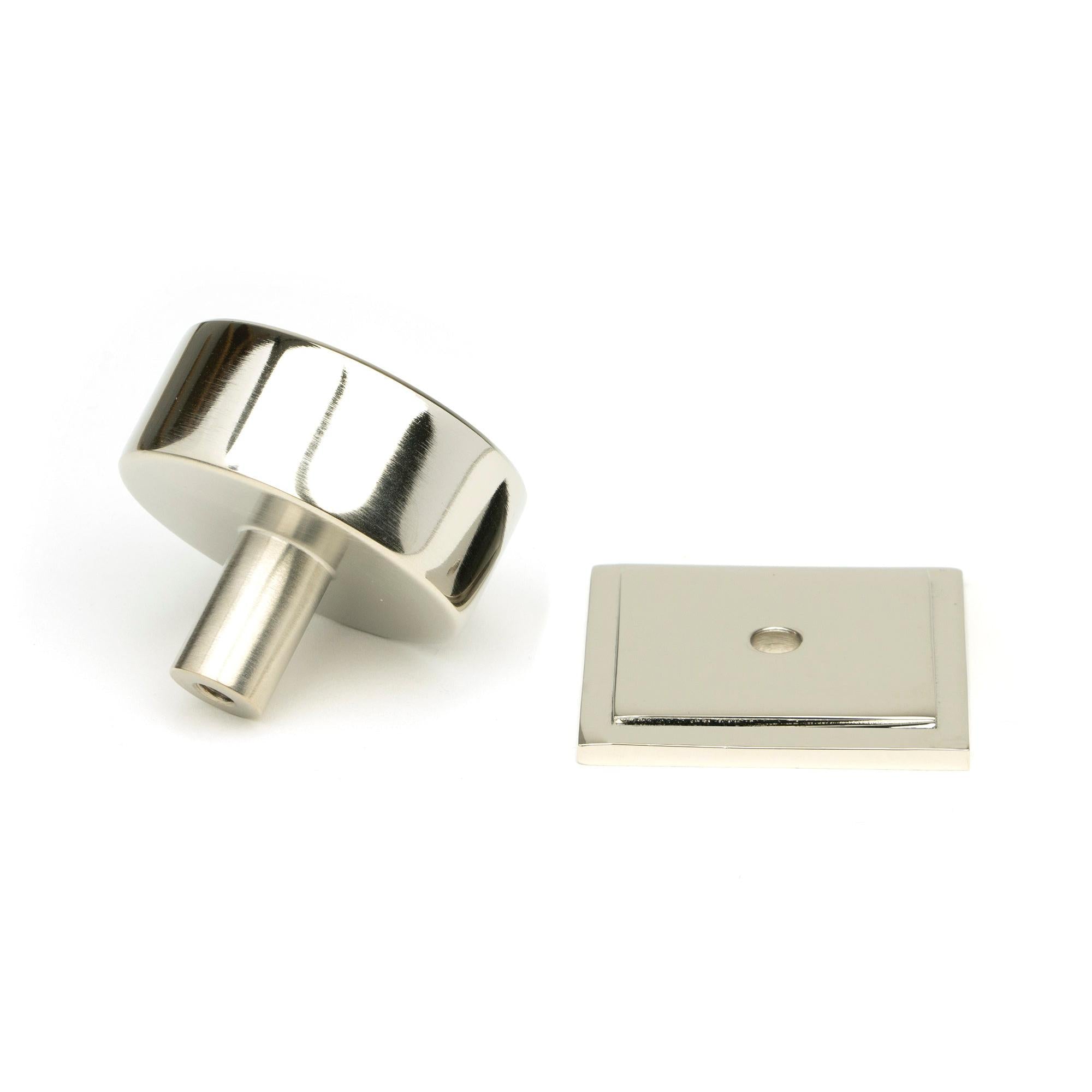 Polished Nickel Kelso Cabinet Knob - 38mm (Square) | From The Anvil - Cabinet Knobs - From The Anvil - Yester Home