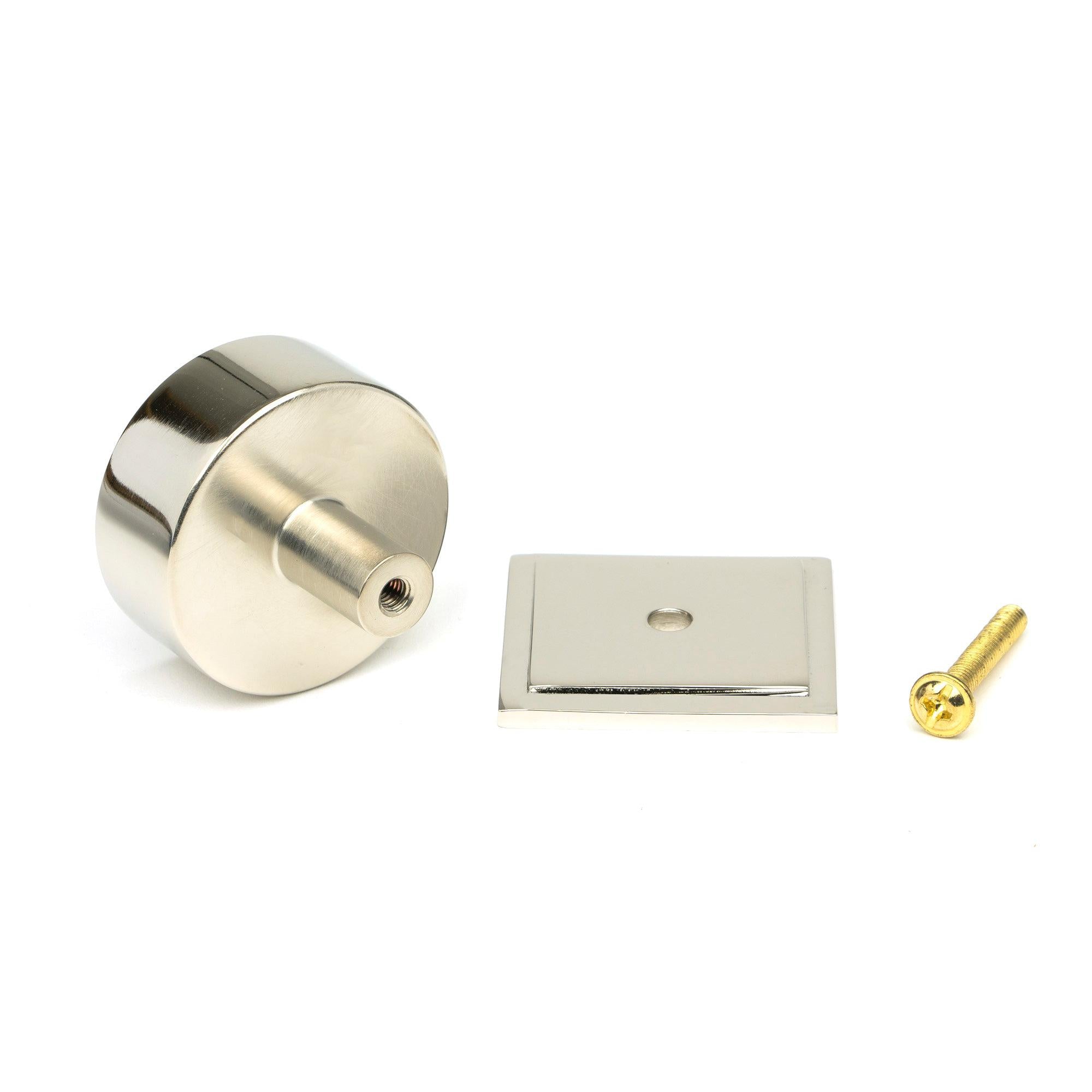 Polished Nickel Kelso Cabinet Knob - 38mm (Square) | From The Anvil - Cabinet Knobs - From The Anvil - Yester Home