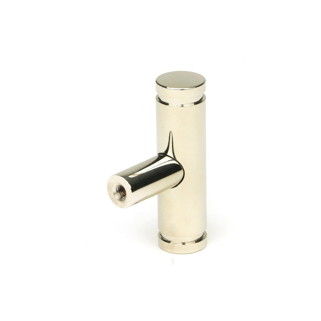 Polished Nickel Kelso T-Bar | From The Anvil-Cabinet Knobs-Yester Home
