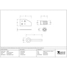 Polished Nickel Key-Flush Sash Stop | From The Anvil - Sash Stops - From The Anvil - Yester Home