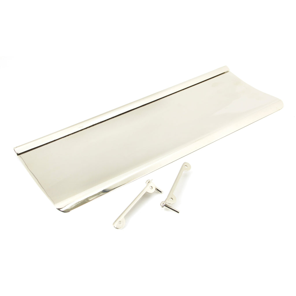 Polished Nickel Large Letter Plate Cover | From The Anvil-Letter Plate Covers-Yester Home