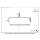 Polished Nickel Large Letter Plate Cover | From The Anvil-Letter Plate Covers-Yester Home