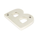 Polished Nickel Letter B | From The Anvil - Letters - From The Anvil - Yester Home