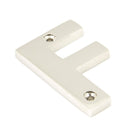 Polished Nickel Letter F | From The Anvil - Letters - From The Anvil - Yester Home