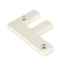 Polished Nickel Letter F | From The Anvil-Letters-Yester Home