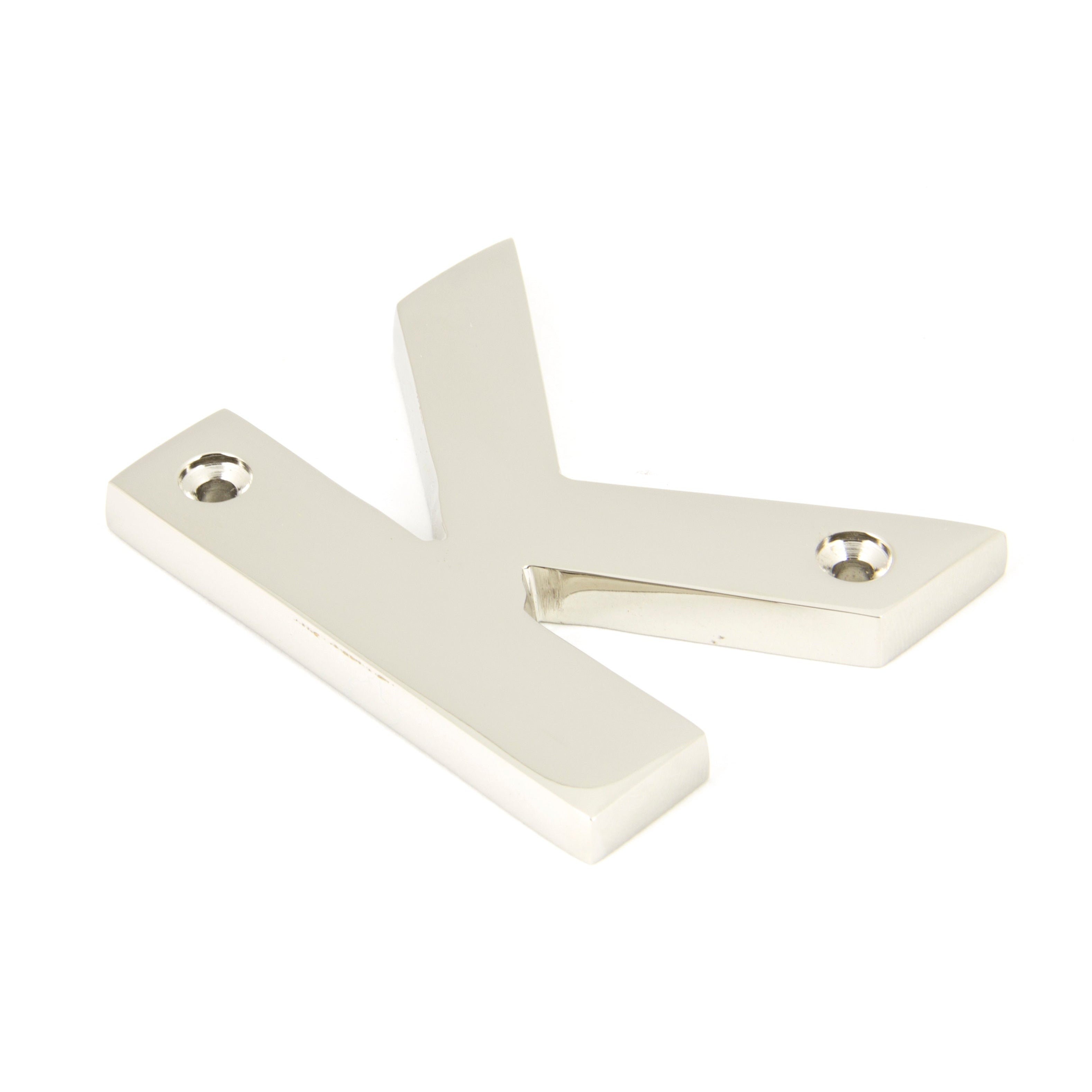 Polished Nickel Letter K | From The Anvil-Letters-Yester Home