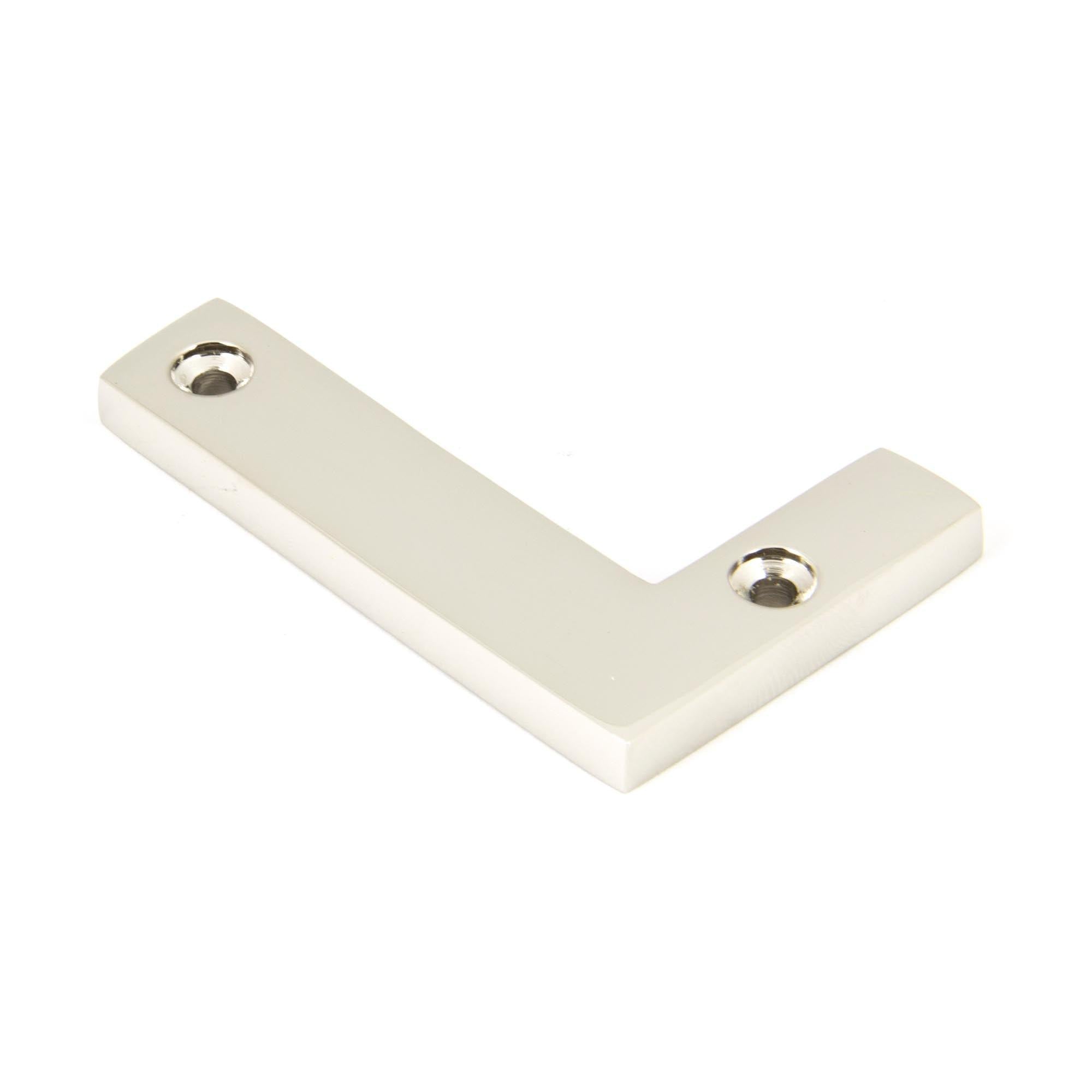 Polished Nickel Letter L | From The Anvil - Letters - From The Anvil - Yester Home