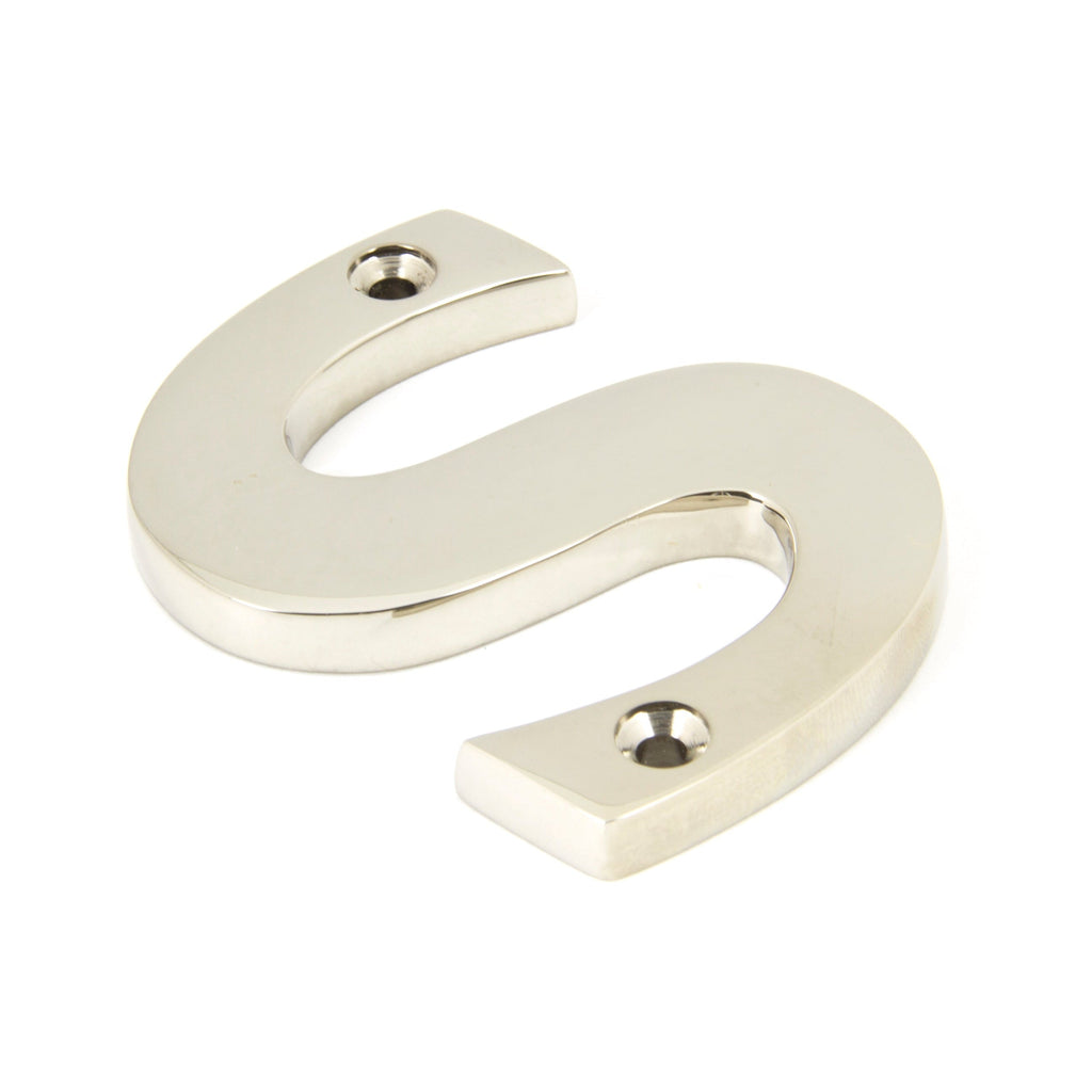 Polished Nickel Letter S | From The Anvil-Letters-Yester Home