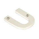 Polished Nickel Letter U | From The Anvil - Letters - From The Anvil - Yester Home