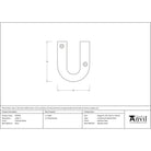 Polished Nickel Letter U | From The Anvil - Letters - From The Anvil - Yester Home