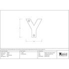 Polished Nickel Letter Y | From The Anvil - Letters - From The Anvil - Yester Home