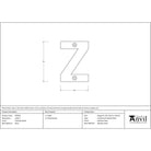 Polished Nickel Letter Z | From The Anvil - Letters - From The Anvil - Yester Home