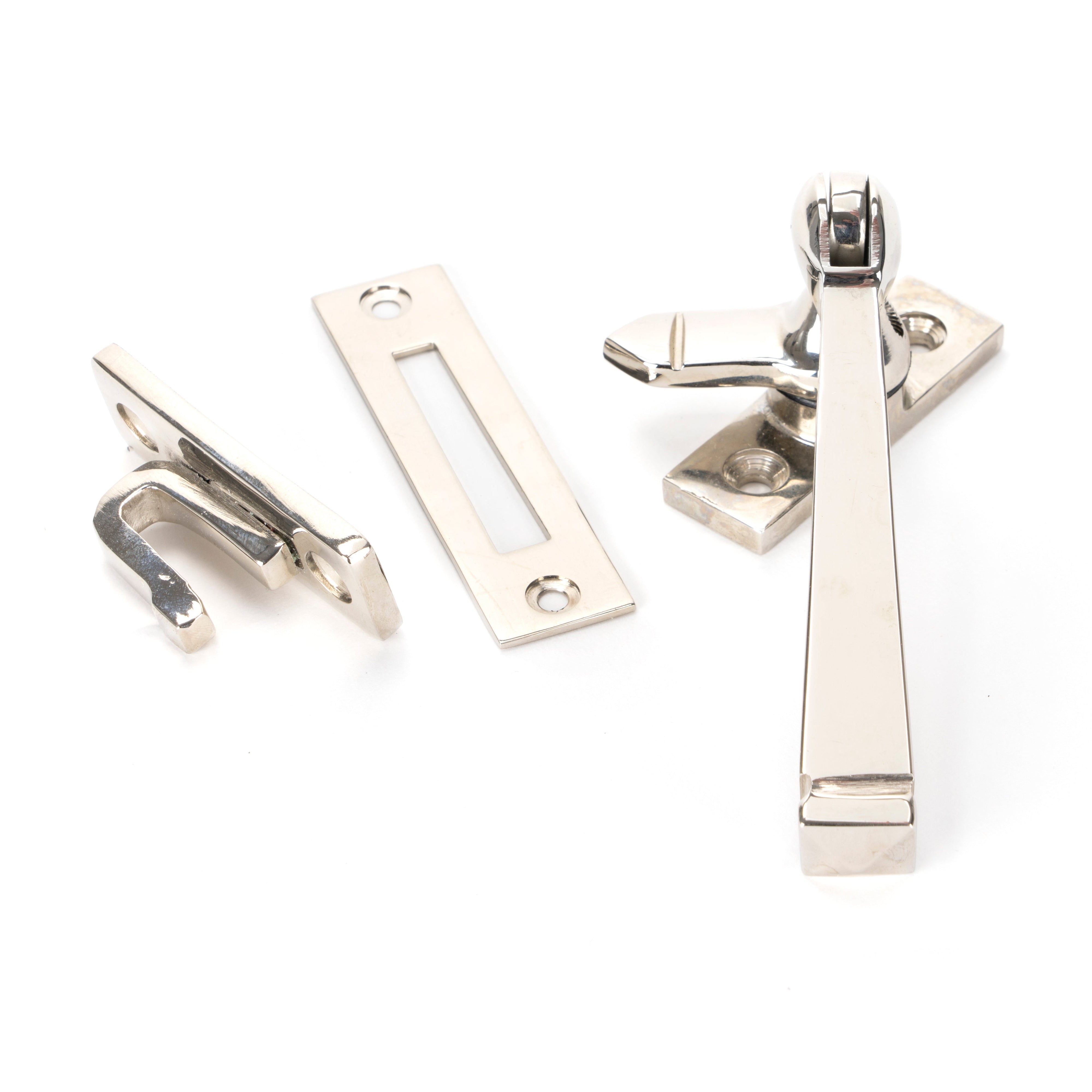 Polished Nickel Locking Avon Fastener | From The Anvil-Locking Fasteners-Yester Home