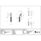 Polished Nickel Locking Brompton Fastener – RH - Locking Fasteners - From The Anvil - Yester Home