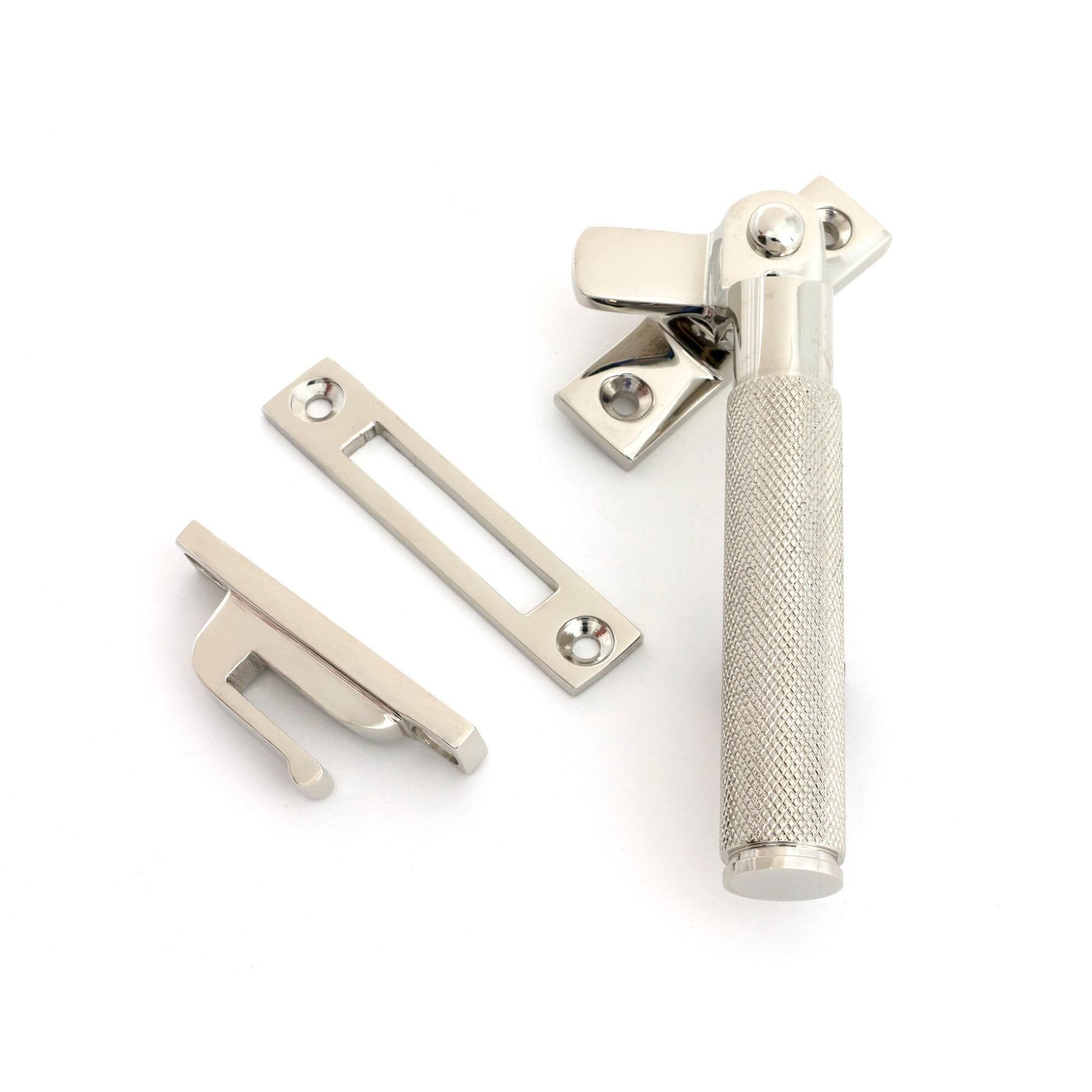 Polished Nickel Locking Brompton Fastener – RH - Locking Fasteners - From The Anvil - Yester Home