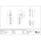 Polished Nickel Locking Hinton Fastener | From The Anvil - Locking Fasteners - From The Anvil - Yester Home