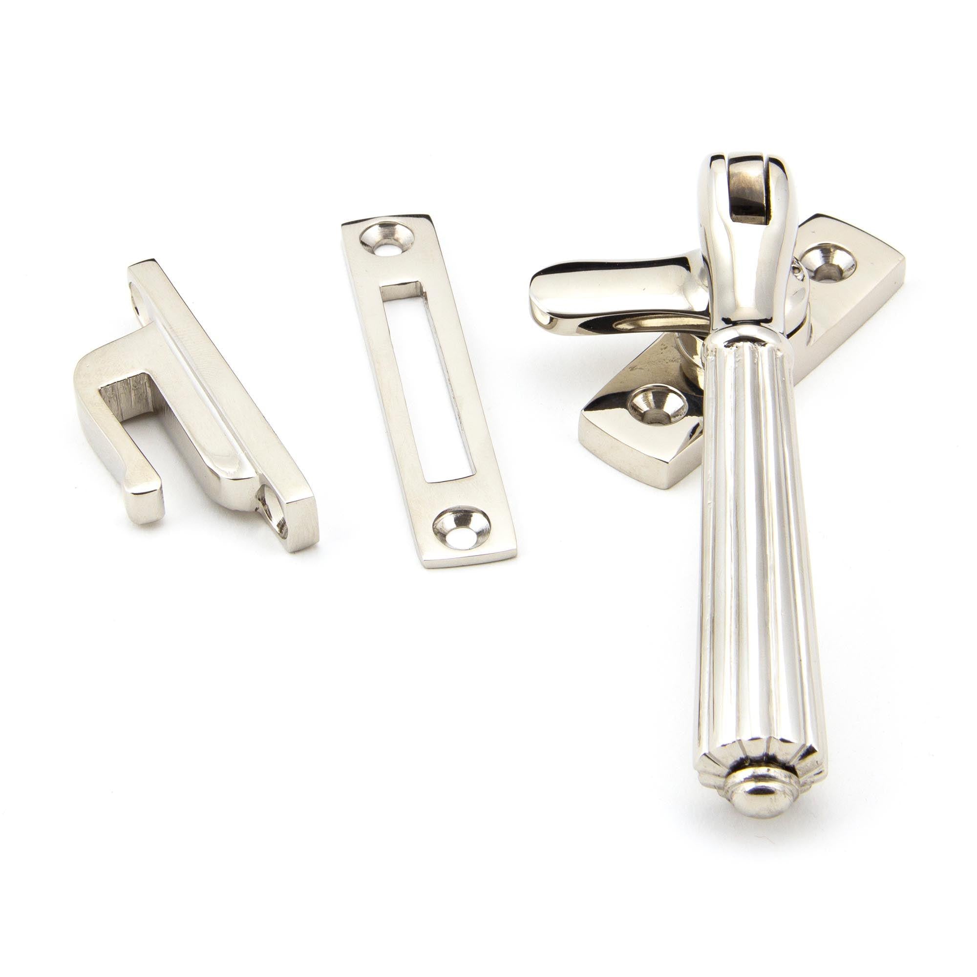 Polished Nickel Locking Hinton Fastener | From The Anvil - Locking Fasteners - From The Anvil - Yester Home