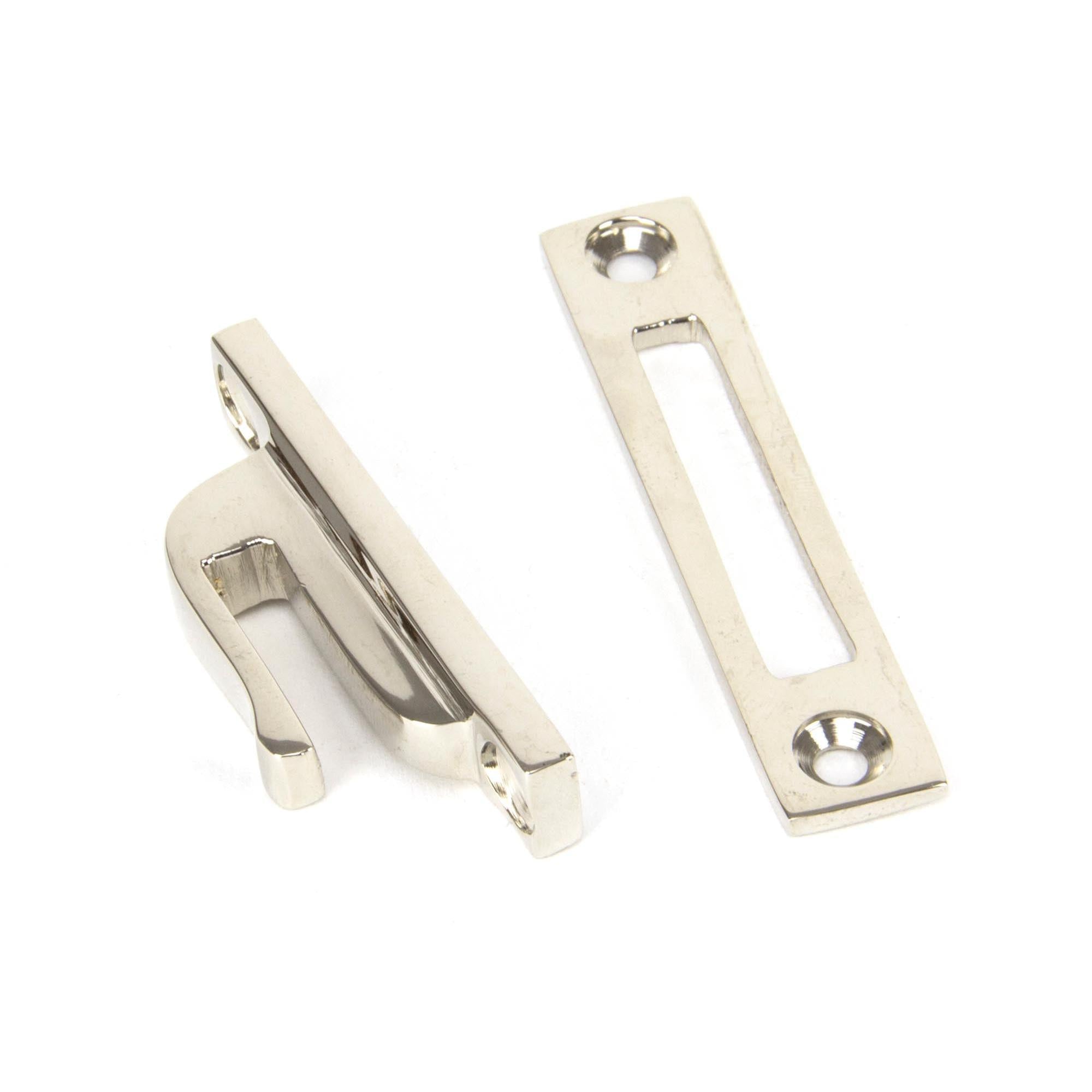 Polished Nickel Locking Newbury Fastener | From The Anvil - Locking Fasteners - From The Anvil - Yester Home