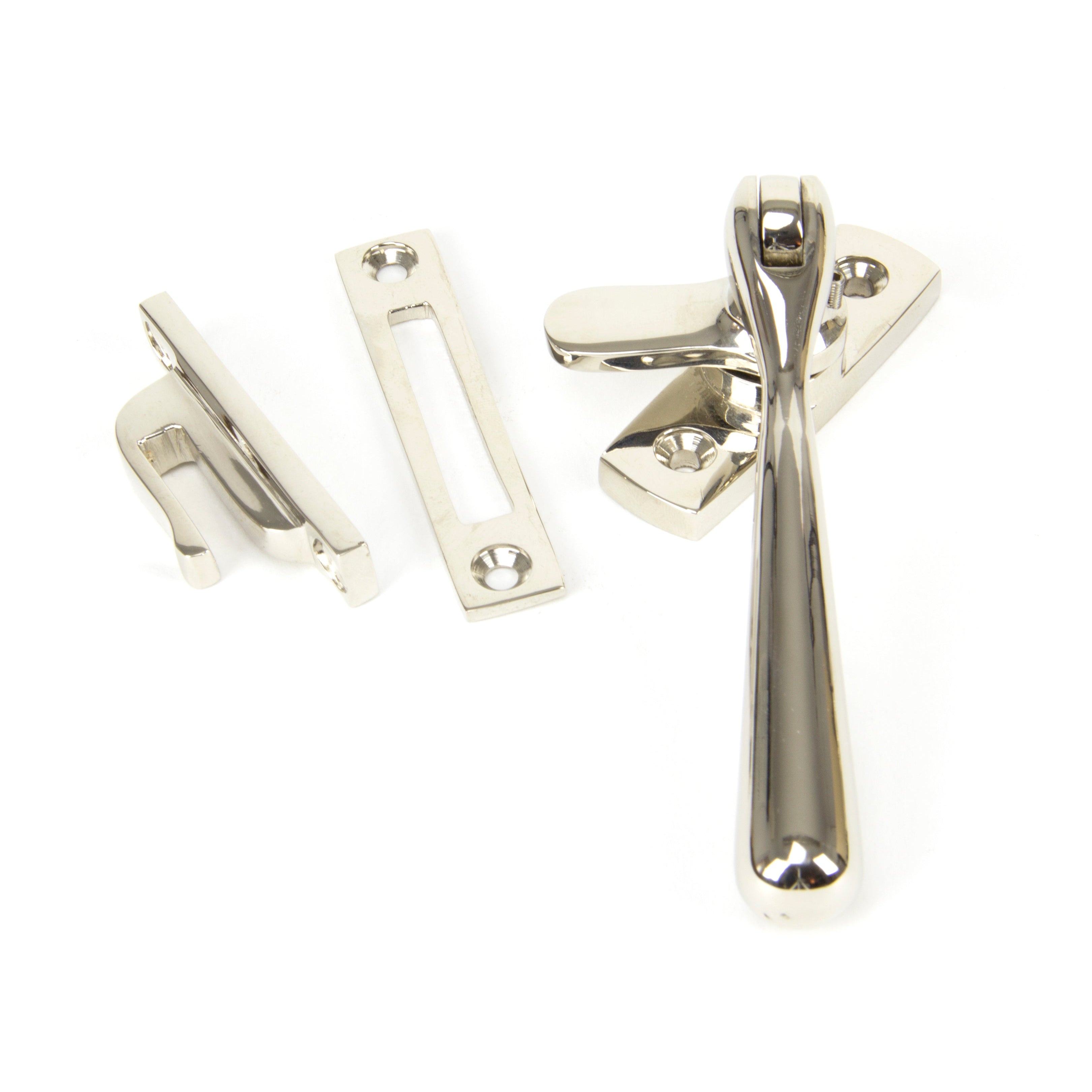 Polished Nickel Locking Newbury Fastener | From The Anvil-Locking Fasteners-Yester Home