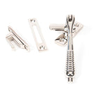 Polished Nickel Locking Reeded Fastener | From The Anvil - Locking Fasteners - From The Anvil - Yester Home