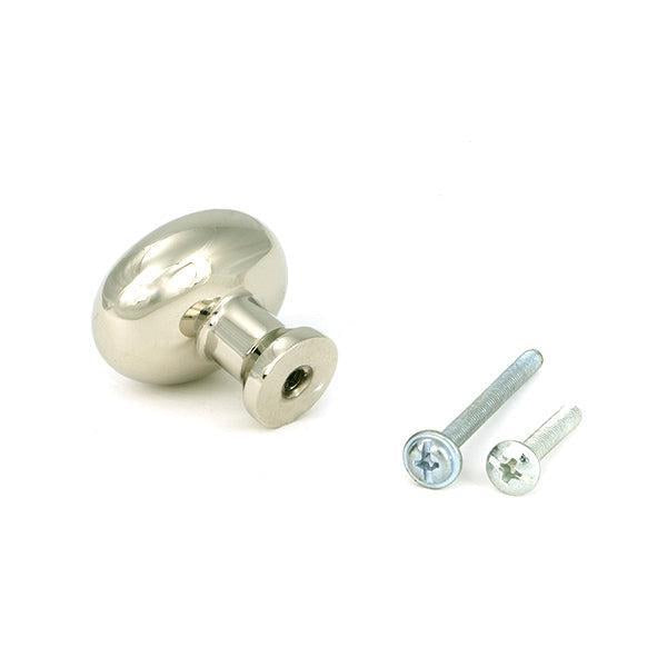 Polished Nickel Moore Cabinet Knob - 32mm - Cabinet Knobs - From The Anvil - Yester Home