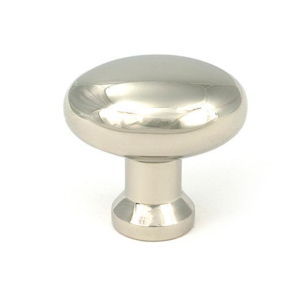 Polished Nickel Moore Cabinet Knob - 38mm - Cabinet Knobs - From The Anvil - Yester Home