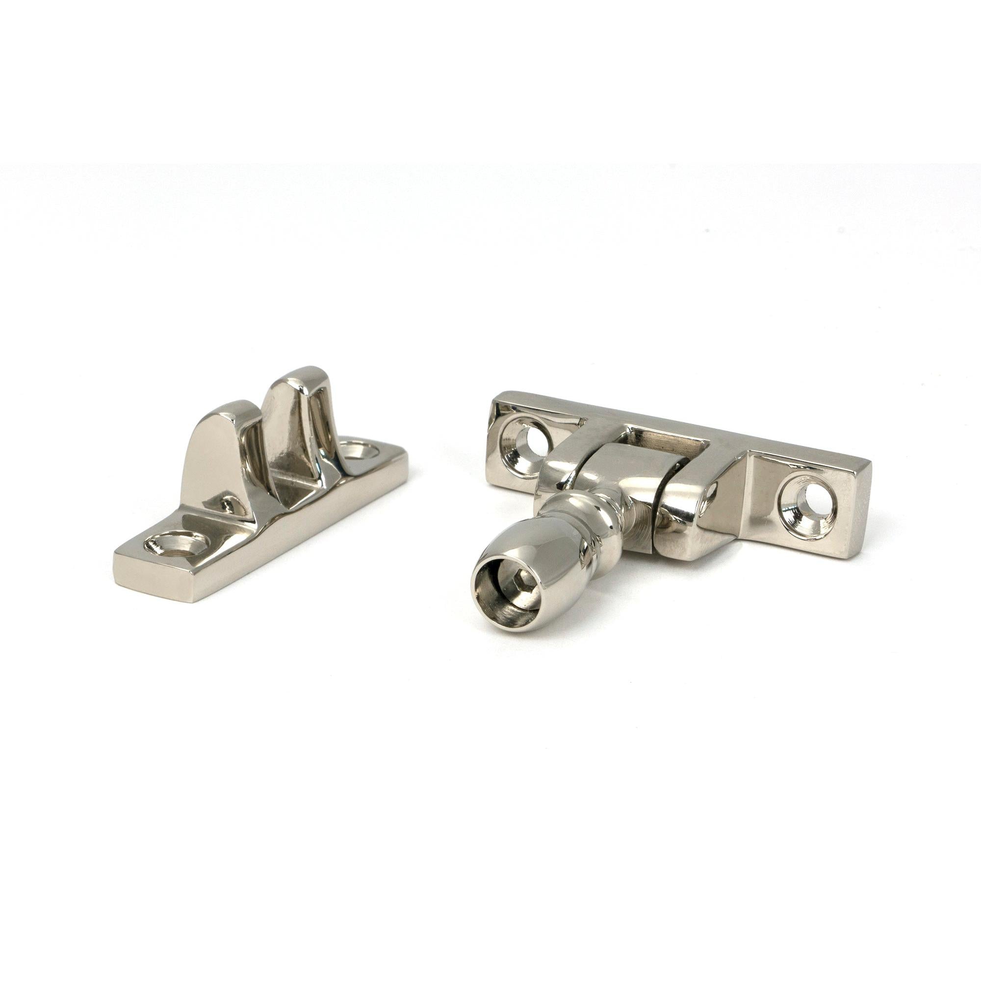 Polished Nickel Mushroom Brighton Fastener - Narrow (Square) | From The Anvil - Brighton Fasteners - From The Anvil - Yester Home