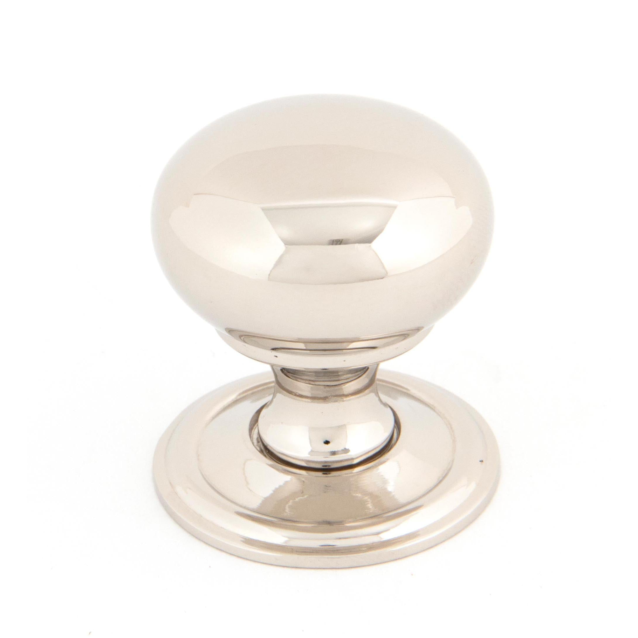 Polished Nickel Mushroom Cabinet Knob 32mm | From The Anvil - Cabinet Knobs - From The Anvil - Yester Home
